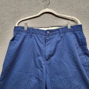 Blue Micro-Print Men's Shorts